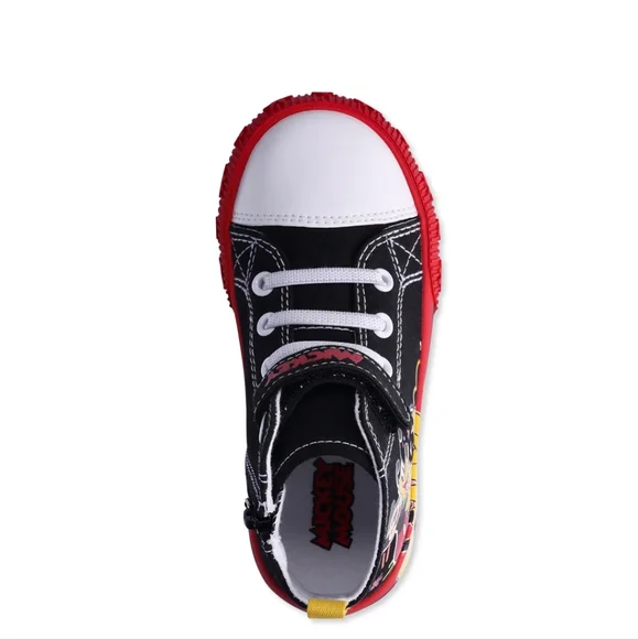 Boys Mickey Mouse High Top Sneakers Toddlers 🆕 Size 9 🔥 NEW - Picture 4 of 15